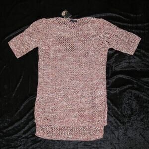 NEW Chadwick's Boston Chunky Knit Tunic Pullover Large Pink Multi 1/2 sleeve NWT